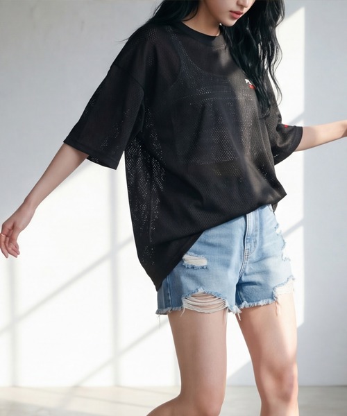 FUBU（ フブ）の「【FUBU/フブ】MESH T-SHIRTS/メッシュTシャツ（Tシャツ/カットソー・メンズ・ブラック/ホワイト・XL/M/L）」の22枚目の写真