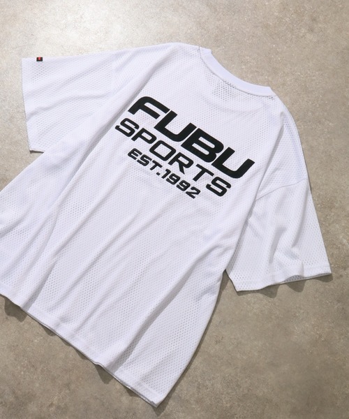 FUBU（ フブ）の「【FUBU/フブ】MESH T-SHIRTS/メッシュTシャツ（Tシャツ/カットソー・メンズ・ブラック/ホワイト・XL/M/L）」の4枚目の写真
