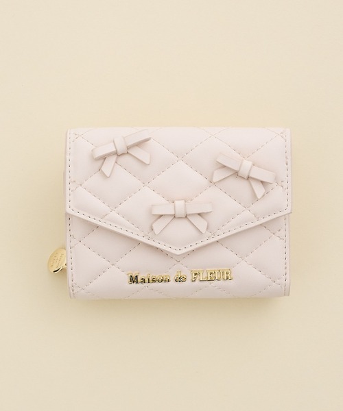 ロンバスキルトリボンウォレット（財布）｜Maison de FLEUR（メゾンド
