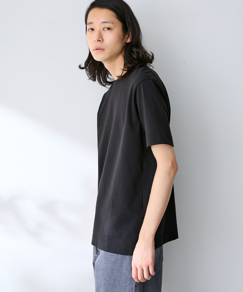 B.C STOCK（ベーセーストック）の「MULTI FUNCTION 32G PONTE S/S TEE（Tシャツ/カットソー・メンズ・ホワイト/チャコールグレー/ブラック/ベージュ・SMALL/X-LARGE/MEDIUM/LARGE）」の9枚目の写真