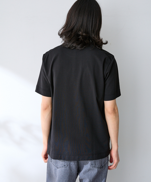 B.C STOCK（ベーセーストック）の「MULTI FUNCTION 32G PONTE S/S TEE（Tシャツ/カットソー・メンズ・ホワイト/チャコールグレー/ブラック/ベージュ・SMALL/X-LARGE/MEDIUM/LARGE）」の8枚目の写真