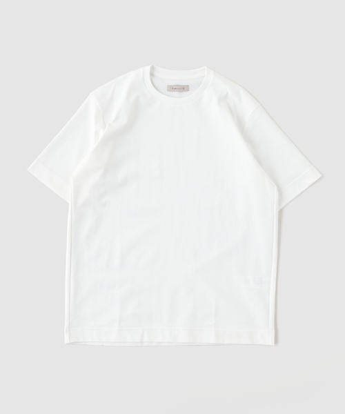 B.C STOCK（ベーセーストック）の「MULTI FUNCTION 32G PONTE S/S TEE（Tシャツ/カットソー・メンズ・ホワイト/チャコールグレー/ブラック/ベージュ・SMALL/X-LARGE/MEDIUM/LARGE）」の13枚目の写真