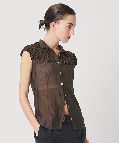 ATTISESSION — шарж‑футболка short sleeve blouse (блауза)