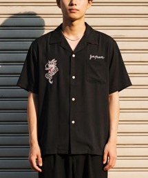 【UT207】【HOUSTON/ヒューストン】TIGER ＆ DRAGON SOUVENIR SHIRT 41277