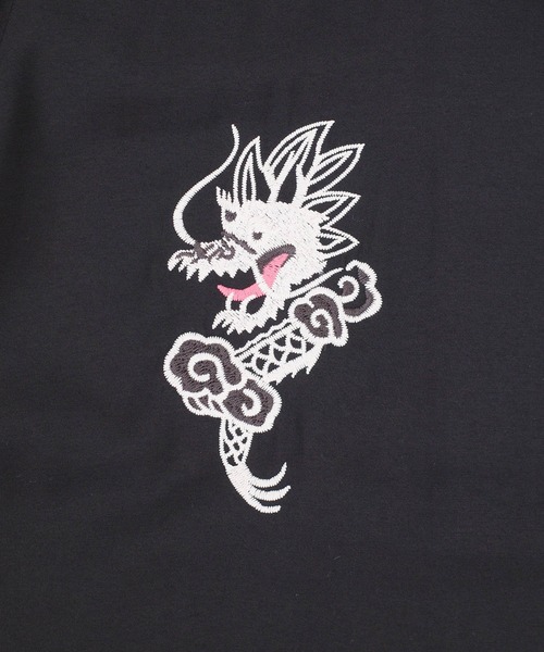 HOUSTON(ヒューストン)の「【UT207】【HOUSTON/ヒューストン】TIGER & DRAGON SOUVENIR SHIRT 41277(シャツ/ブラウス・メンズ・ブラック/オリーブ・LARGE/MEDIUM)」の8枚目の写真