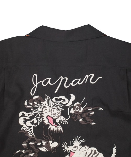HOUSTON(ヒューストン)の「【UT207】【HOUSTON/ヒューストン】TIGER & DRAGON SOUVENIR SHIRT 41277(シャツ/ブラウス・メンズ・ブラック/オリーブ・LARGE/MEDIUM)」の13枚目の写真
