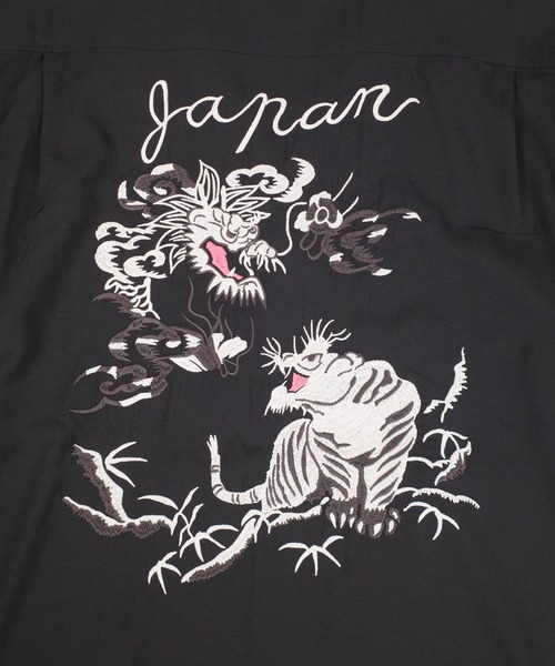 HOUSTON(ヒューストン)の「【UT207】【HOUSTON/ヒューストン】TIGER & DRAGON SOUVENIR SHIRT 41277(シャツ/ブラウス・メンズ・ブラック/オリーブ・LARGE/MEDIUM)」の14枚目の写真