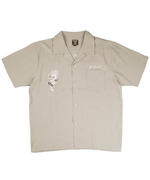 HOUSTON(ヒューストン)の「【UT207】【HOUSTON/ヒューストン】TIGER & DRAGON SOUVENIR SHIRT 41277(シャツ/ブラウス・メンズ・ブラック/オリーブ・LARGE/MEDIUM)」の16枚目の写真