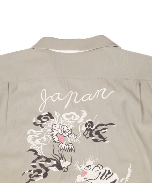HOUSTON(ヒューストン)の「【UT207】【HOUSTON/ヒューストン】TIGER & DRAGON SOUVENIR SHIRT 41277(シャツ/ブラウス・メンズ・ブラック/オリーブ・LARGE/MEDIUM)」の22枚目の写真