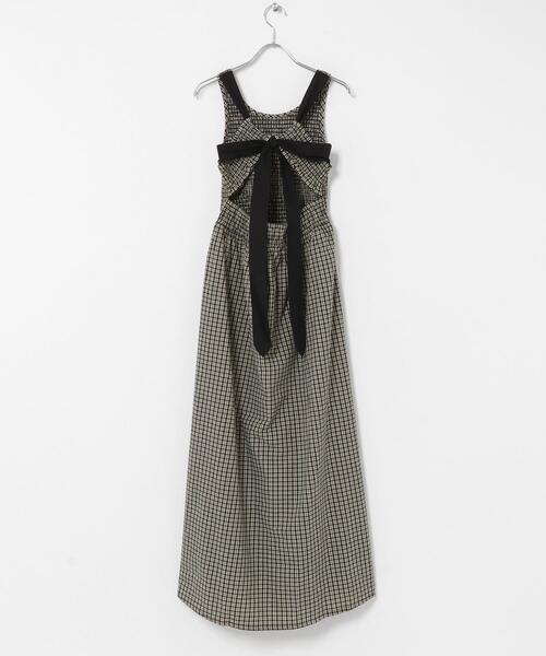 URBAN RESEARCH Sonny Label(アーバンリサーチサニーレーベル)の「サマーチェックシャーリングキャミワンピース(ワンピース・レディース・ブラック/ブラウン・FREE)」の12枚目の写真