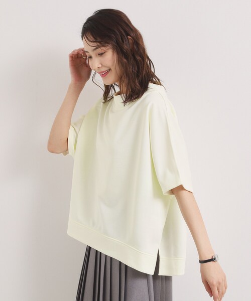 ITS'DEMO（イッツデモ）の「【洗濯機OK】ミニ裏毛ドルマントップス（Tシャツ/カットソー・レディース・ベージュ/アイボリー/ブラック/グレー・00）」の5枚目の写真