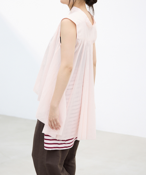 IENA(イエナ)の「AAYUSHI/アユーシ 別注ピンタックボイルブラウス SGN070151(シャツ/ブラウス・レディース・ブラック/ピンク・FREE)」の17枚目の写真