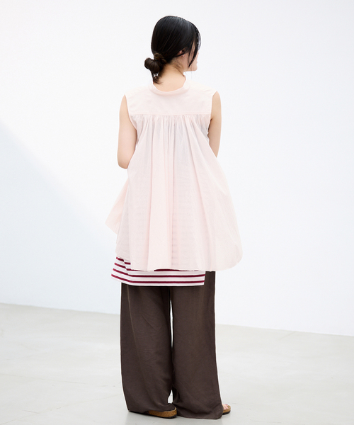 IENA(イエナ)の「AAYUSHI/アユーシ 別注ピンタックボイルブラウス SGN070151(シャツ/ブラウス・レディース・ブラック/ピンク・FREE)」の19枚目の写真