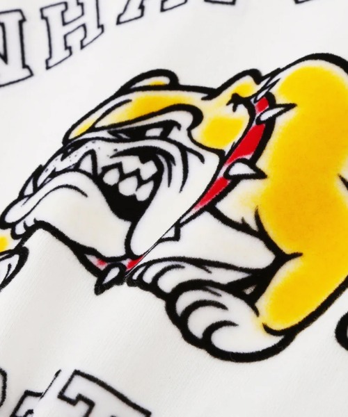 Schott(ショット)の「Schott WHATS UP DOG T-SHIRT(Tシャツ/カットソー・メンズ・チャコール/ホワイト・XL/L/M)」の4枚目の写真