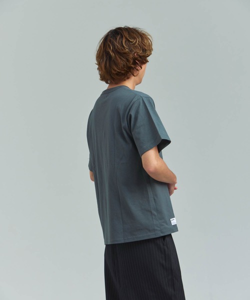 Schott(ショット)の「Schott WHATS UP DOG T-SHIRT(Tシャツ/カットソー・メンズ・チャコール/ホワイト・XL/L/M)」の11枚目の写真