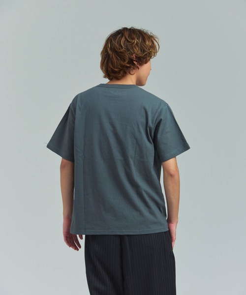 Schott(ショット)の「Schott WHATS UP DOG T-SHIRT(Tシャツ/カットソー・メンズ・チャコール/ホワイト・XL/L/M)」の13枚目の写真