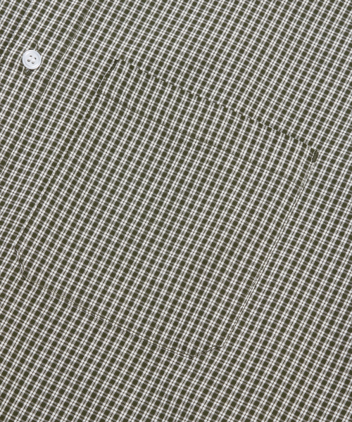 AGOD（エージーオーディー）の「クロップハーフチェックシャツ[カーキ]（シャツ/ブラウス・レディース・その他・SMALL/MEDIUM/LARGE）」の6枚目の写真