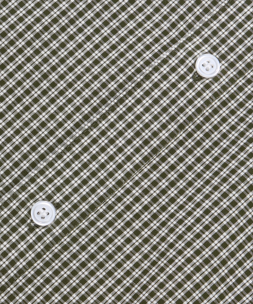 AGOD（エージーオーディー）の「クロップハーフチェックシャツ[カーキ]（シャツ/ブラウス・レディース・その他・SMALL/MEDIUM/LARGE）」の7枚目の写真