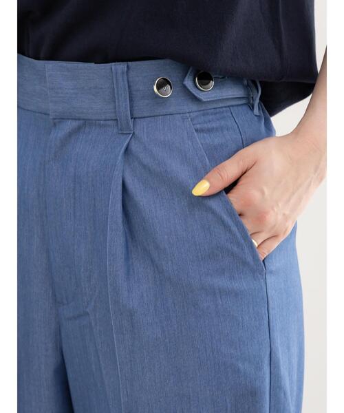 Te chichi（テチチ）の「デニムライクシルキータッチワイドパンツ（その他パンツ・レディース・ネイビー/ブルー・M/S）」の18枚目の写真