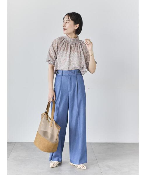 Te chichi（テチチ）の「デニムライクシルキータッチワイドパンツ（その他パンツ・レディース・ネイビー/ブルー・M/S）」の20枚目の写真