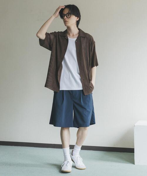 SENSE OF PLACE by URBAN RESEARCH(センスオブプレイスバイアーバンリサーチ)の「アソートレースオープンカラーショートスリーブシャツ(シャツ/ブラウス・メンズ・アイボリー/ブラック/ブラウン/チャコールグレー/ホワイト/ネイビー・X-LARGE/SMALL/MEDIUM/LARGE)」の8枚目の写真