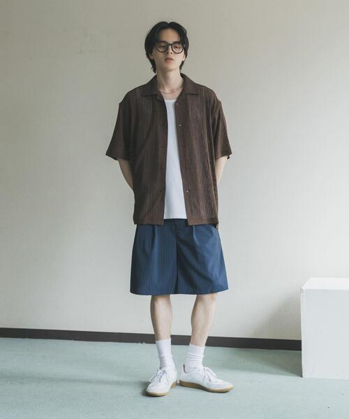 SENSE OF PLACE by URBAN RESEARCH(センスオブプレイスバイアーバンリサーチ)の「アソートレースオープンカラーショートスリーブシャツ(シャツ/ブラウス・メンズ・アイボリー/ブラック/ブラウン/チャコールグレー/ホワイト/ネイビー・X-LARGE/SMALL/MEDIUM/LARGE)」の9枚目の写真