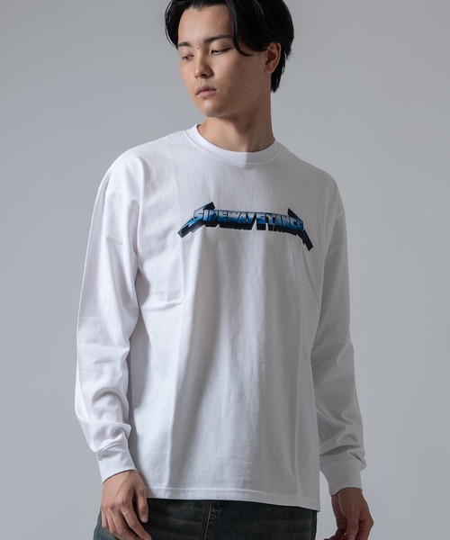 SIDEWAY STANCE(サイドウェイスタンス)の「【SIDEWAY STANCE】ロックバンド 長袖Tシャツ(Tシャツ/カットソー・メンズ・ホワイト/ブラック・MEDIUM/SMALL/LARGE/X-LARGE)」の1枚目の写真