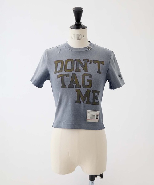 Maison MIHARA YASUHIRO(メゾンミハラヤスヒロ)の「【MIHARA YASUHIRO/ミハラヤスヒロ】SUN FADED COLLAGE PRINT TEE/サンフェイスコラージュプリントT(Tシャツ/カットソー・レディース・ブラック/ネイビー・38)」の1枚目の写真