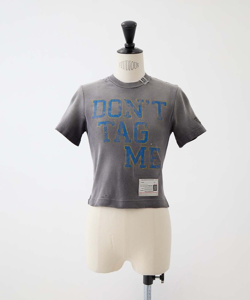 Maison MIHARA YASUHIRO(メゾンミハラヤスヒロ)の「【MIHARA YASUHIRO/ミハラヤスヒロ】SUN FADED COLLAGE PRINT TEE/サンフェイスコラージュプリントT(Tシャツ/カットソー・レディース・ブラック/ネイビー・38)」の2枚目の写真