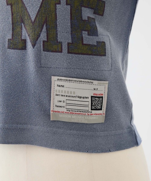 Maison MIHARA YASUHIRO(メゾンミハラヤスヒロ)の「【MIHARA YASUHIRO/ミハラヤスヒロ】SUN FADED COLLAGE PRINT TEE/サンフェイスコラージュプリントT(Tシャツ/カットソー・レディース・ブラック/ネイビー・38)」の11枚目の写真