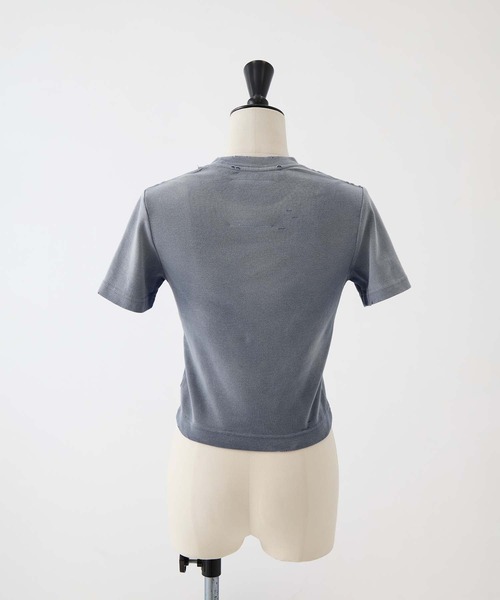 Maison MIHARA YASUHIRO(メゾンミハラヤスヒロ)の「【MIHARA YASUHIRO/ミハラヤスヒロ】SUN FADED COLLAGE PRINT TEE/サンフェイスコラージュプリントT(Tシャツ/カットソー・レディース・ブラック/ネイビー・38)」の15枚目の写真