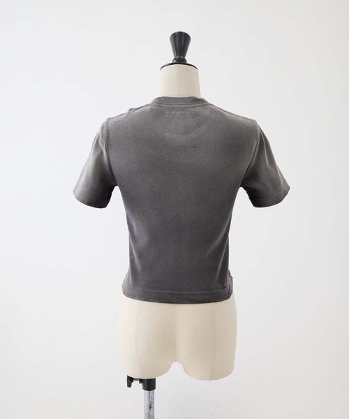 Maison MIHARA YASUHIRO(メゾンミハラヤスヒロ)の「【MIHARA YASUHIRO/ミハラヤスヒロ】SUN FADED COLLAGE PRINT TEE/サンフェイスコラージュプリントT(Tシャツ/カットソー・レディース・ブラック/ネイビー・38)」の3枚目の写真