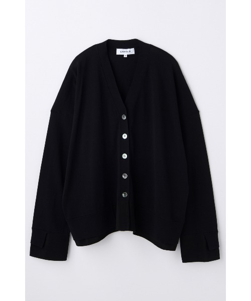 ENFOLD(エンフォルド)の「FABRIC DOCKING CARDIGAN(カーディガン/ボレロ・レディース・ブラック/ミント/ホワイト・38)」の2枚目の写真