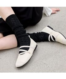 SPUR（シュプール）の「エリーゼクロワイズストラップフラットフラットシューズ1.5cm -VS9092 (5カラー)（バレエシューズ）」