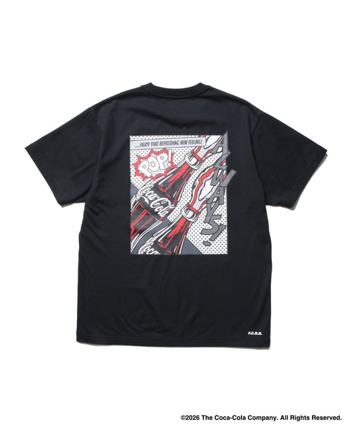 F.C.Real Bristol（エフシーレアルブリストル）の「Coca-Cola AD BANNER TEE（Tシャツ/カットソー・メンズ・ブラック/ネイビー/ホワイト・XX-LARGE/X-LARGE/LARGE/MEDIUM/SMALL）」の8枚目の写真