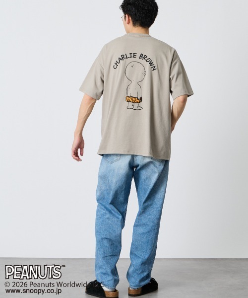 PEANUTS（ピーナッツ）の「[PEANUTS×JEANS FACTORY/ピーナッツ×ジーンズ ファクトリー] チャーリー・ブラウン / 刺繍プリントTシャツ（Tシャツ/カットソー・レディース・スミクロ/グレイッシュベージュ/ホワイト・S/M/L）」の13枚目の写真