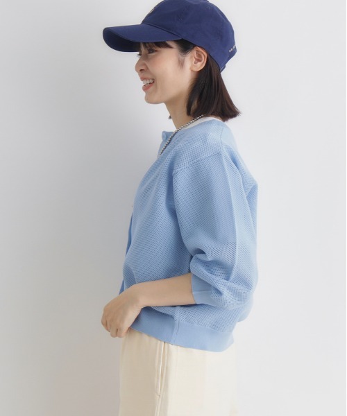 Right-on（ライトオン）の「HONEYSUCKLE ROSE(ハニーサックルローズ)メッシュカーディガン（カーディガン/ボレロ・レディース・キナリ/ブルー/ブラック・M/L）」の9枚目の写真
