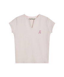 Rest&Recreation | SLIT NECK T-SHIRT - PINK(Tシャツ/カットソー)