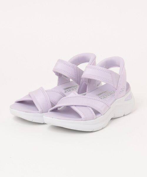 SKECHERS（スケッチャーズ）の「SKECHERS スケッチャーズ SWIFT FIT スウィフトフィット ARCH COMFORT 2.0-ENDLESS HOLIDAY 軽量 レディースサンダル(アーチコンフォート) 898094（サンダル・レディース・ブラック×ブラック/ベージュ/パープル系その他・23.0cm/24.0cm/25.0cm/26.0cm）」の3枚目の写真