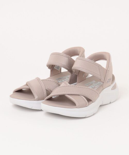 SKECHERS（スケッチャーズ）の「SKECHERS スケッチャーズ SWIFT FIT スウィフトフィット ARCH COMFORT 2.0-ENDLESS HOLIDAY 軽量 レディースサンダル(アーチコンフォート) 898094（サンダル・レディース・ブラック×ブラック/ベージュ/パープル系その他・23.0cm/24.0cm/25.0cm/26.0cm）」の6枚目の写真