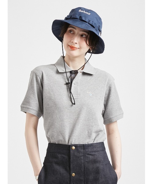 Barbour（バブアー）の「タータン チェック Barbour ロゴ スポーツ ポロシャツ（ポロシャツ・メンズ・ネイビー/ホワイト/ブラック/ライトベージュ/ライトブルー/グレー・SMALL/LARGE/X-LARGE/MEDIUM）」の3枚目の写真