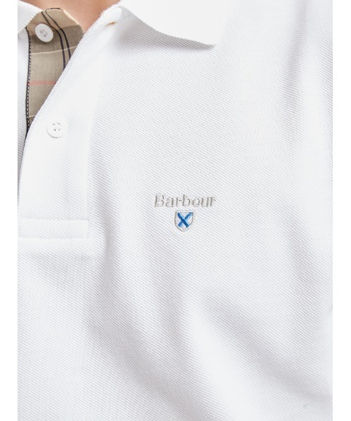 Barbour（バブアー）の「タータン チェック Barbour ロゴ スポーツ ポロシャツ（ポロシャツ・メンズ・ネイビー/ホワイト/ブラック/ライトベージュ/ライトブルー/グレー・SMALL/LARGE/X-LARGE/MEDIUM）」の13枚目の写真