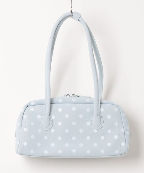 HOOK(フック)の「HOOK for girls ロングハンドルドット柄ミニボストンバッグ(ボストンバッグ・レディース・ライトブルー/ホワイト/ブラック・FREE)」の15枚目の写真