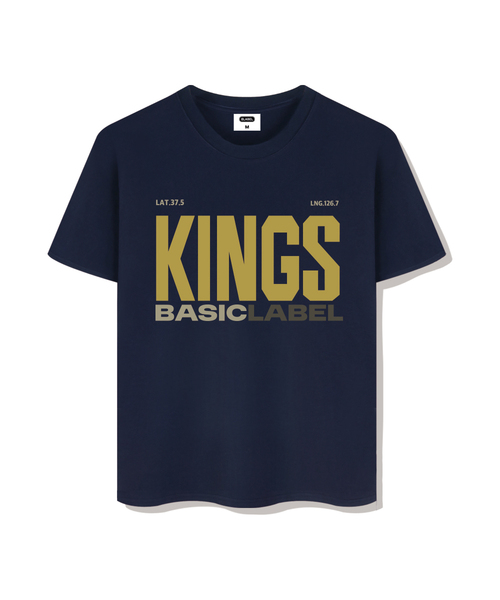 BASIC LABEL（ベーシックラベル）の「Kingsof overfit short-sleeved T-shirt 4 Color [BLSE_1006]（Tシャツ/カットソー・レディース・ホワイト/ブラック/ネイビー/アイボリー・SMALL/MEDIUM/LARGE/X-LARGE）」の4枚目の写真