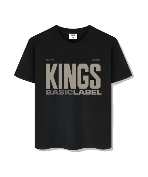 BASIC LABEL（ベーシックラベル）の「Kingsof overfit short-sleeved T-shirt 4 Color [BLSE_1006]（Tシャツ/カットソー・レディース・ホワイト/ブラック/ネイビー/アイボリー・SMALL/MEDIUM/LARGE/X-LARGE）」の3枚目の写真