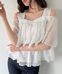 シアードットフリルトップス