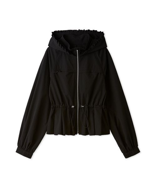 LILY BROWN(リリーブラウン)の「【UVカット】ペプラムブルゾン(ブルゾン・レディース・ホワイト/ブラック/ライトブルー・F)」の3枚目の写真