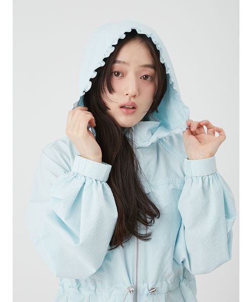 LILY BROWN(リリーブラウン)の「【UVカット】ペプラムブルゾン(ブルゾン・レディース・ホワイト/ブラック/ライトブルー・F)」の15枚目の写真