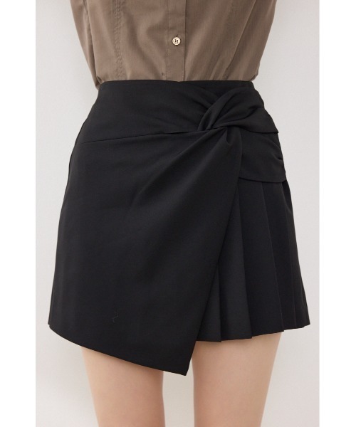 rienda（リエンダ）の「カシュクールプリーツジャストウエストミニスカート 春服 夏服（スカート・レディース・ベージュ/グリーン/ブラック・MEDIUM/SMALL/X-SMALL）」の22枚目の写真