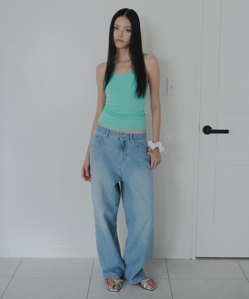 FEKETE(フェケテ)の「minimal camisole / ストレッチキャミソール(キャミソール・レディース・ターコイズブルー/ピンク/ブラック・SMALL/LARGE/MEDIUM)」の19枚目の写真